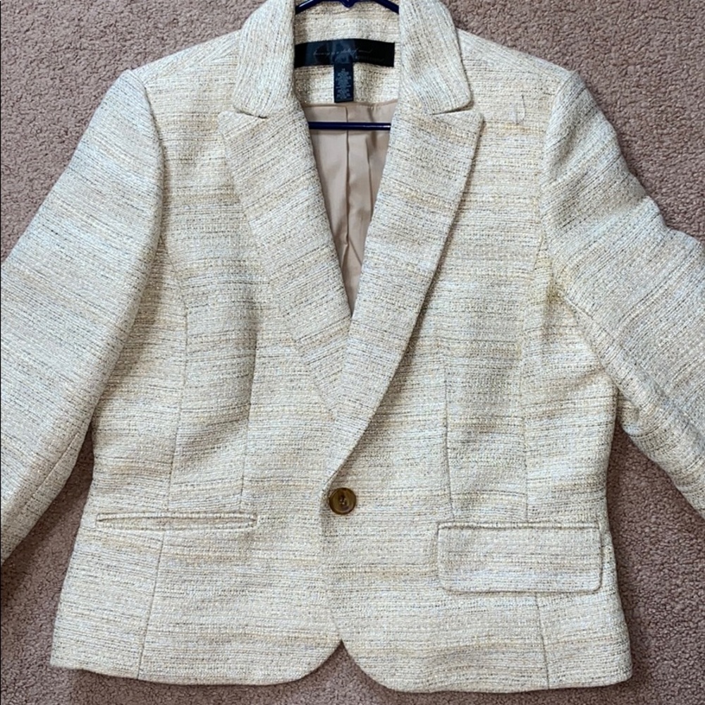 Gold sparkle pea coat